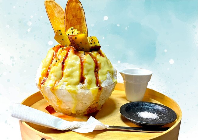 Sweet potato shaved ice