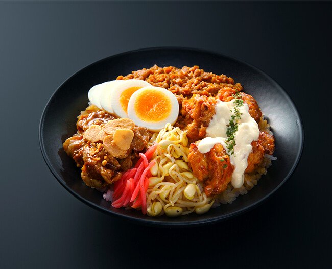 Fried Tartare & Garlic Pork Yakiniku Bowl