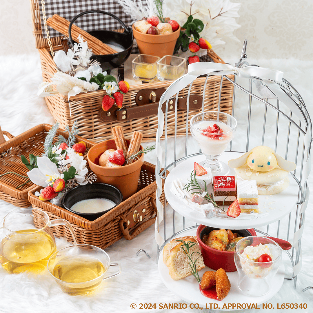 NS Group Co., Ltd. A limited menu perfect for winter is now available from Sanrio Characters Garden Cafe! Afternoon tea and parfaits with a choice of Sanrio character mousse are available.