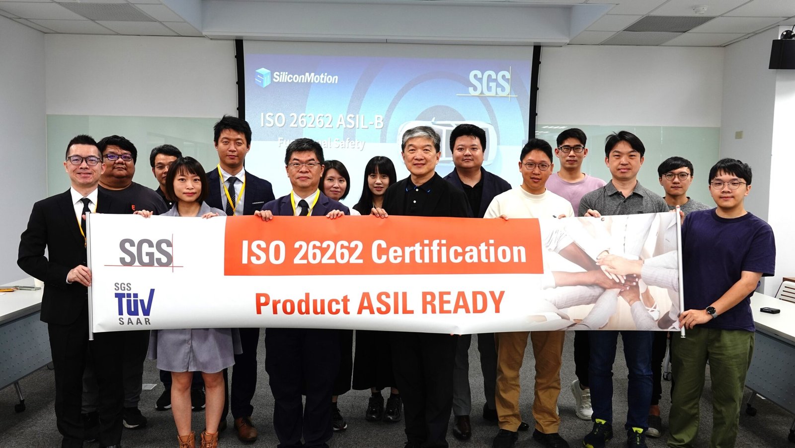 Silicon Motion Technology Corporation Silicon Motion receives ISO 26262 ASIL B Ready certification and ASPICE CL2 certification for automotive secure storage solutions