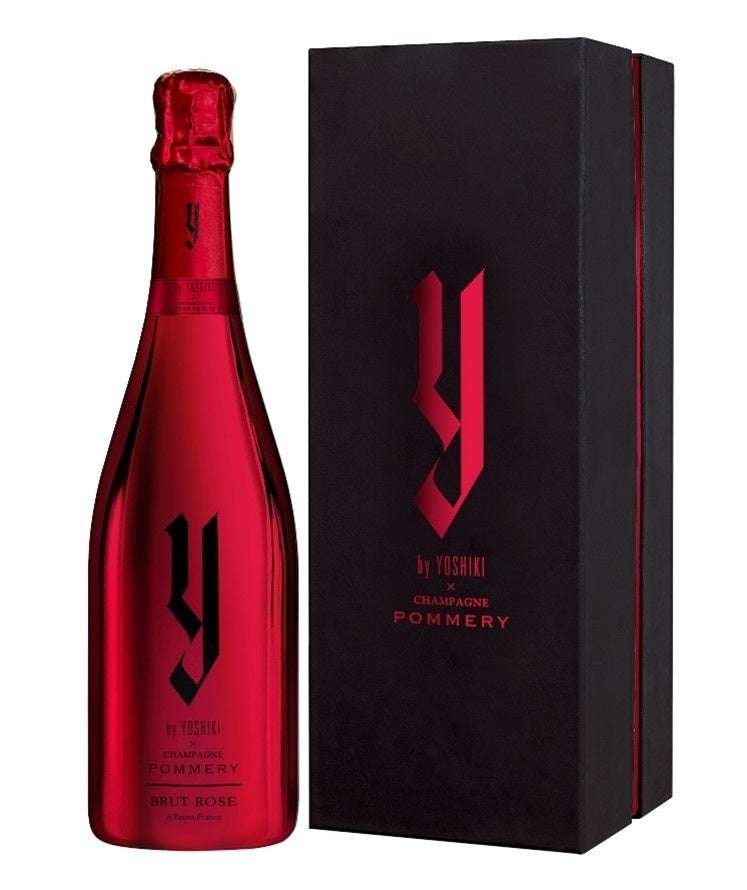 YOSHIKI PR Office Rosé Champagne in a new design box will be released from “Y by YOSHIKI×CHAMPAGNE POMMERY ” by world-famous artist YOSHIKI and Champagne Maison POMMERY