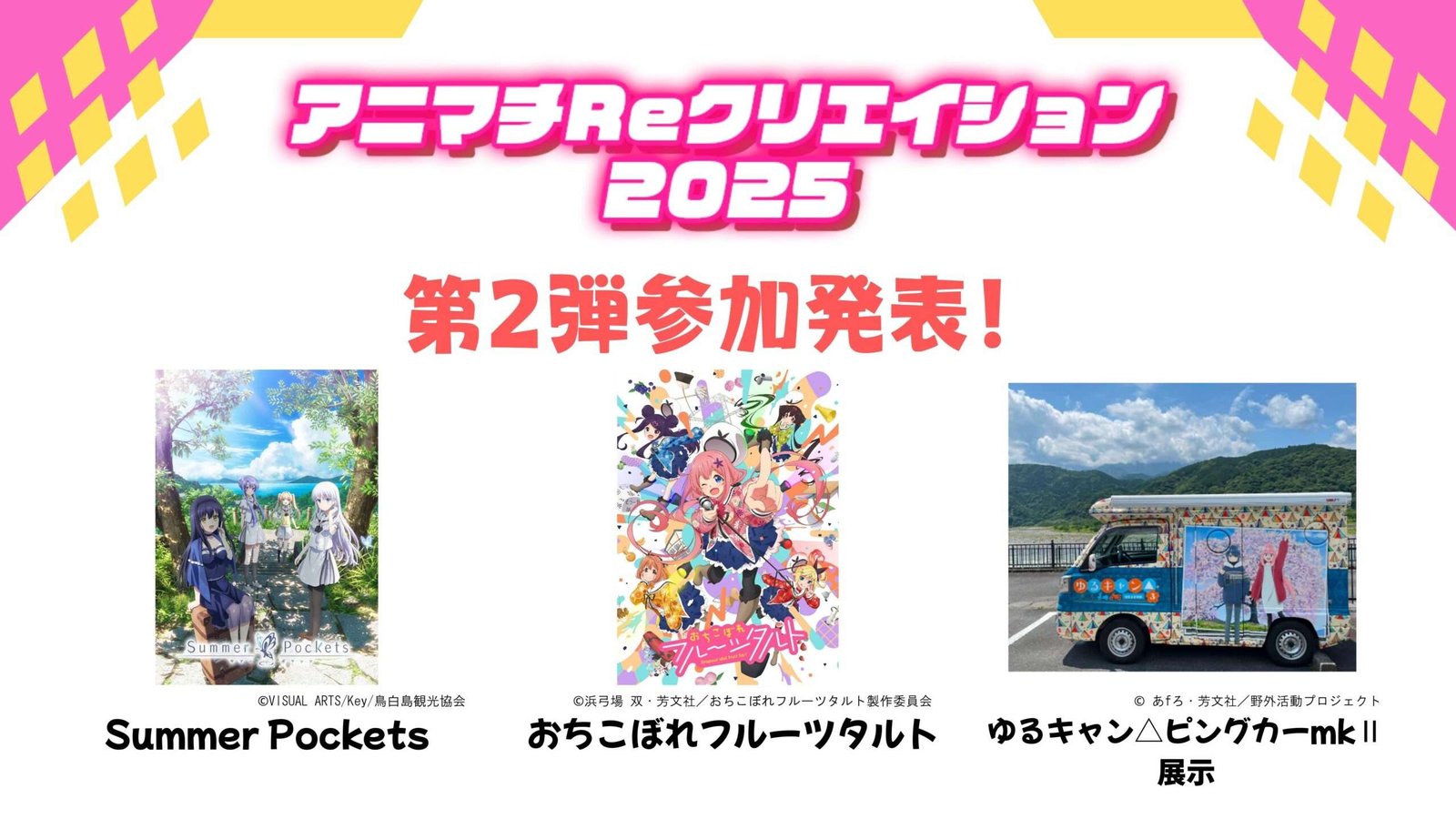 “Animachi Re Creation 2025” Participating works and performers announcement 2nd round! !