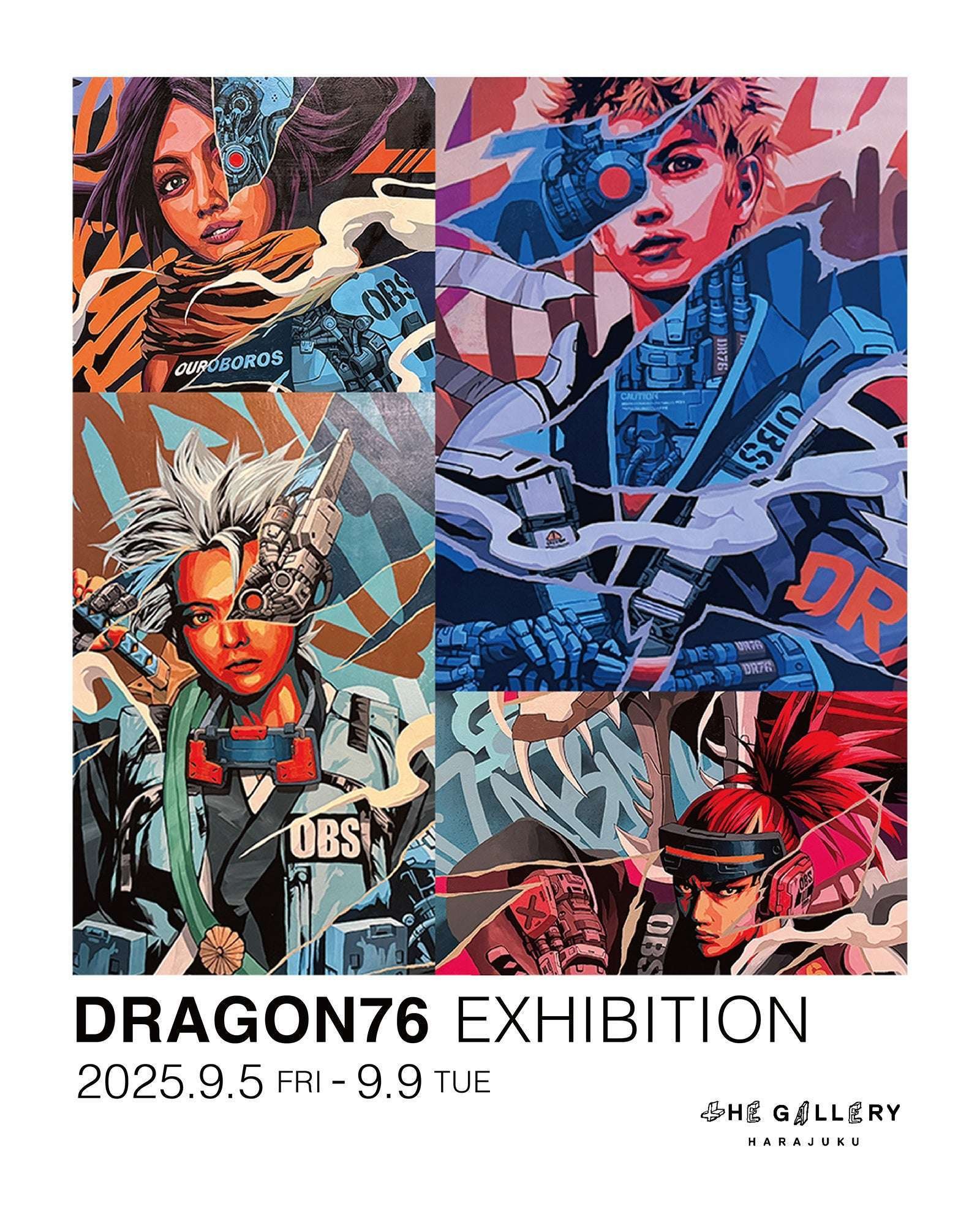 HALL OF FAME Inc. A solo exhibition by New York-based internationally active artist DRAGON76 will be held at the Gallery Harajuku!