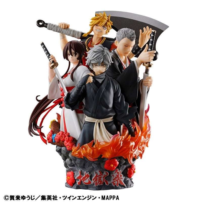 Oami Co., Ltd. “Hell’s Paradise” is now available in “Petitrama DX.” It features an ultra-luxurious lineup of characters including “Gambeimaru,” “Yamada Asaemon Sagiri,” “Aza Tokubei,” and “Yamada Asaemon Shien.”