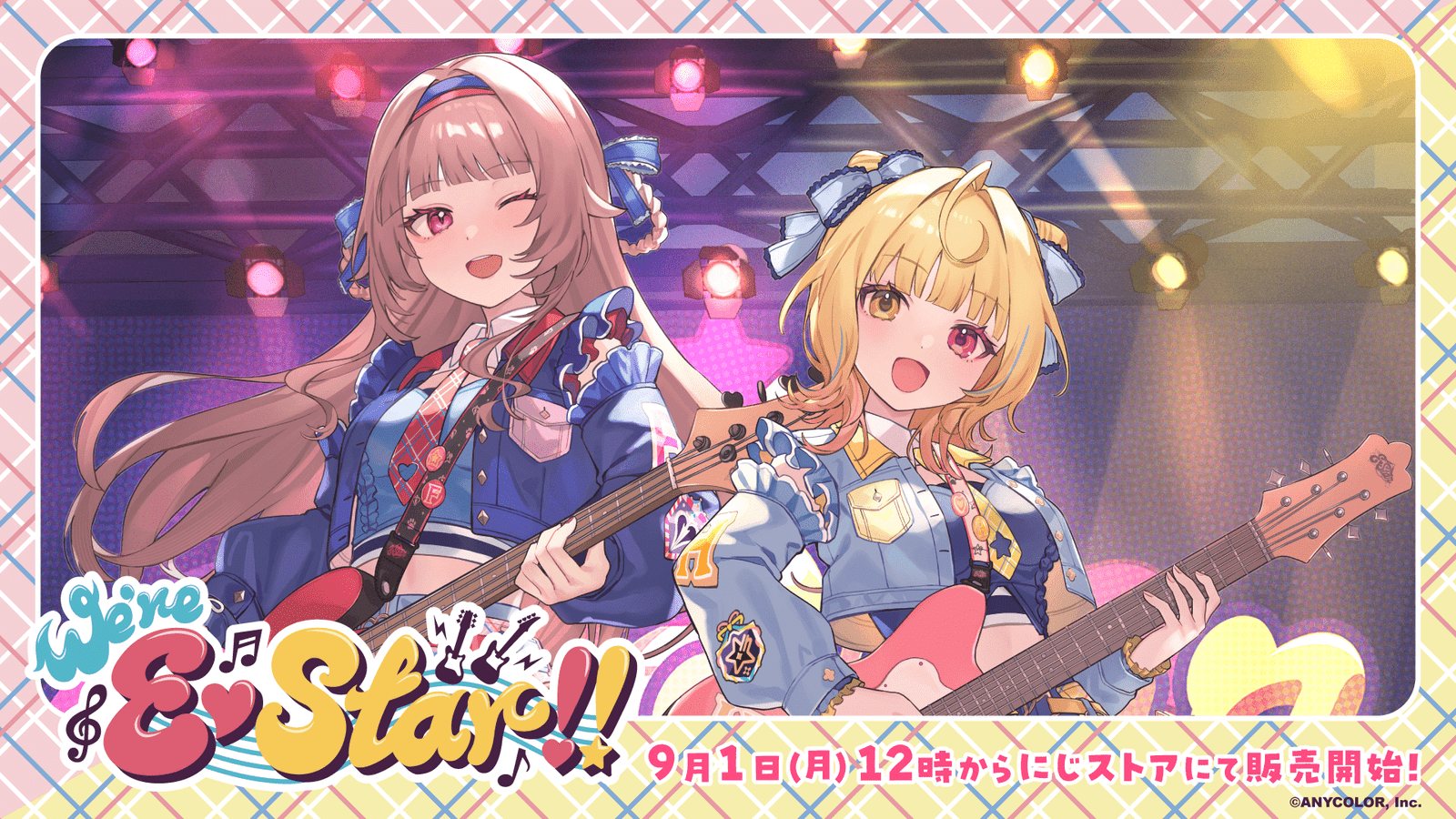 ANYCOLOR Inc. Nijisanji’s “We’re E (heart) Star!!” merchandise will go on sale at the Nijistore from 12:00 on Monday, September 1, 2025!