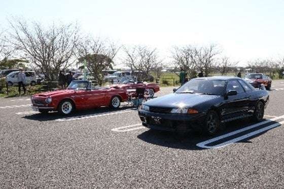 JAF Chiba Vintage car gathering event held at Suigo Sawara Ayame Park!