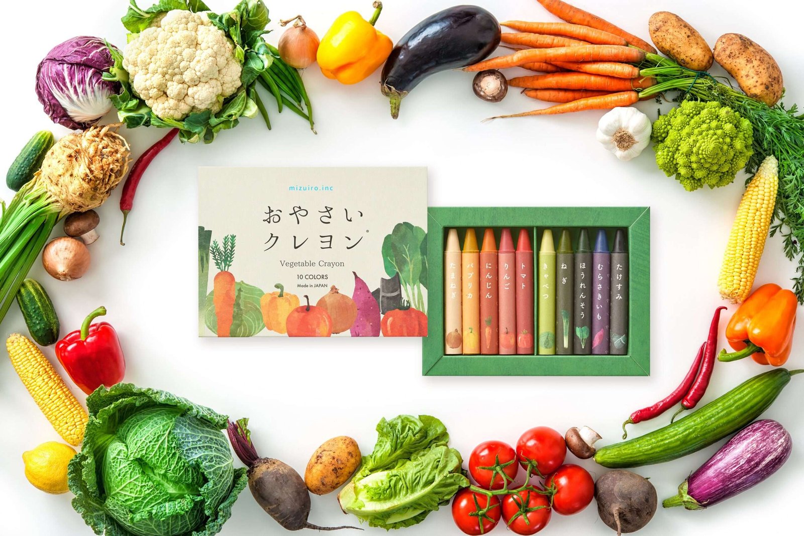 Mizuiro Co., Ltd. Vegetable Crayons and Rice Crayons Relaunched