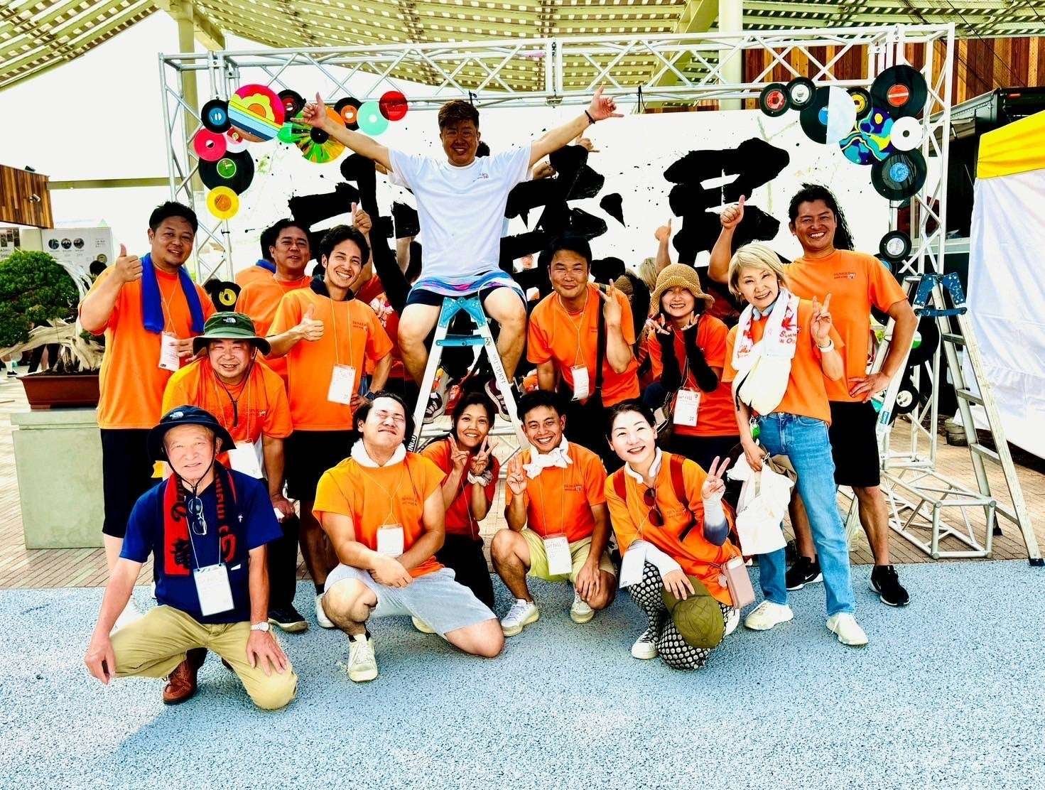 “TSUNAGU DAO” is the team behind the scenes that supported the “MUSASHI Solo Exhibition from Around the World” at the Osaka Kansai Expo.