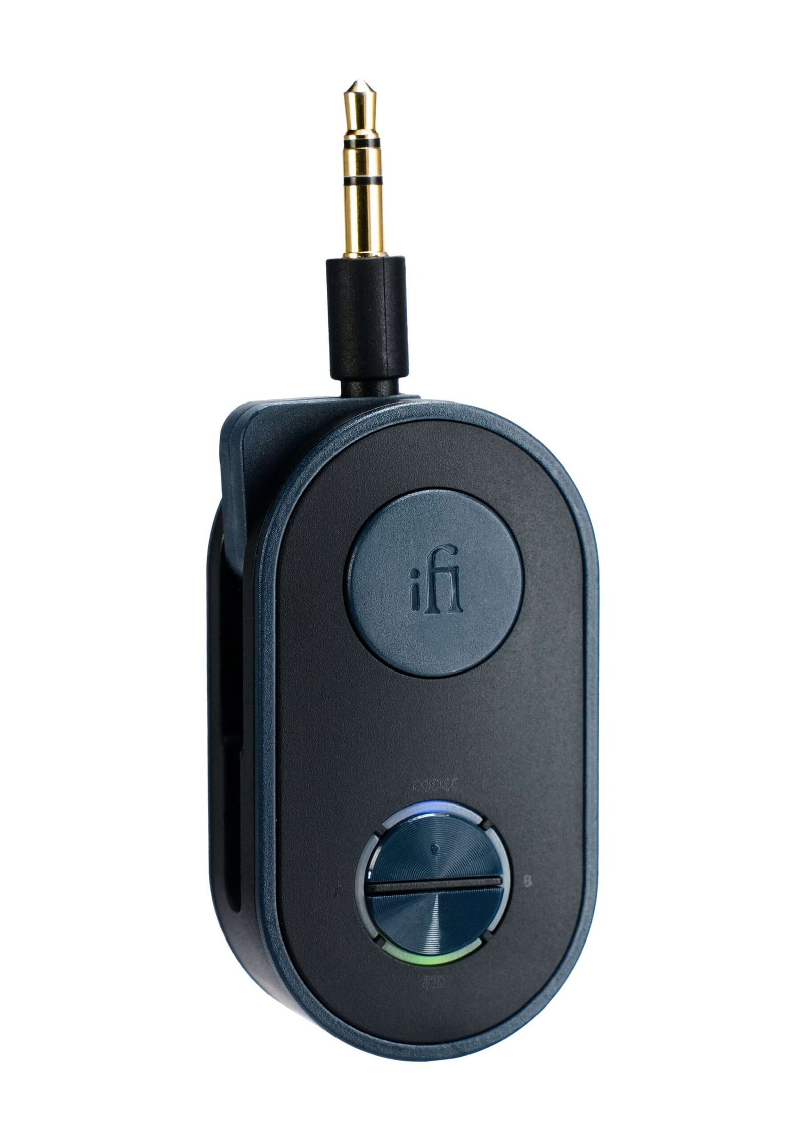 High-resolution Bluetooth anywhere. Enjoy in-flight entertainment with wireless headphones using iFi audio’s “UP Travel”