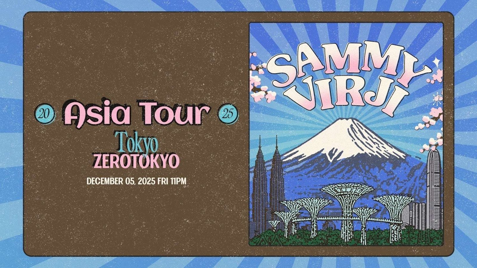 TST Entertainment Inc. Sammy Virji, one of the most notable DJs/producers today, who has always been at the forefront of the global UK Garage (UKG) revival, has announced an Asia tour and a performance in Japan!