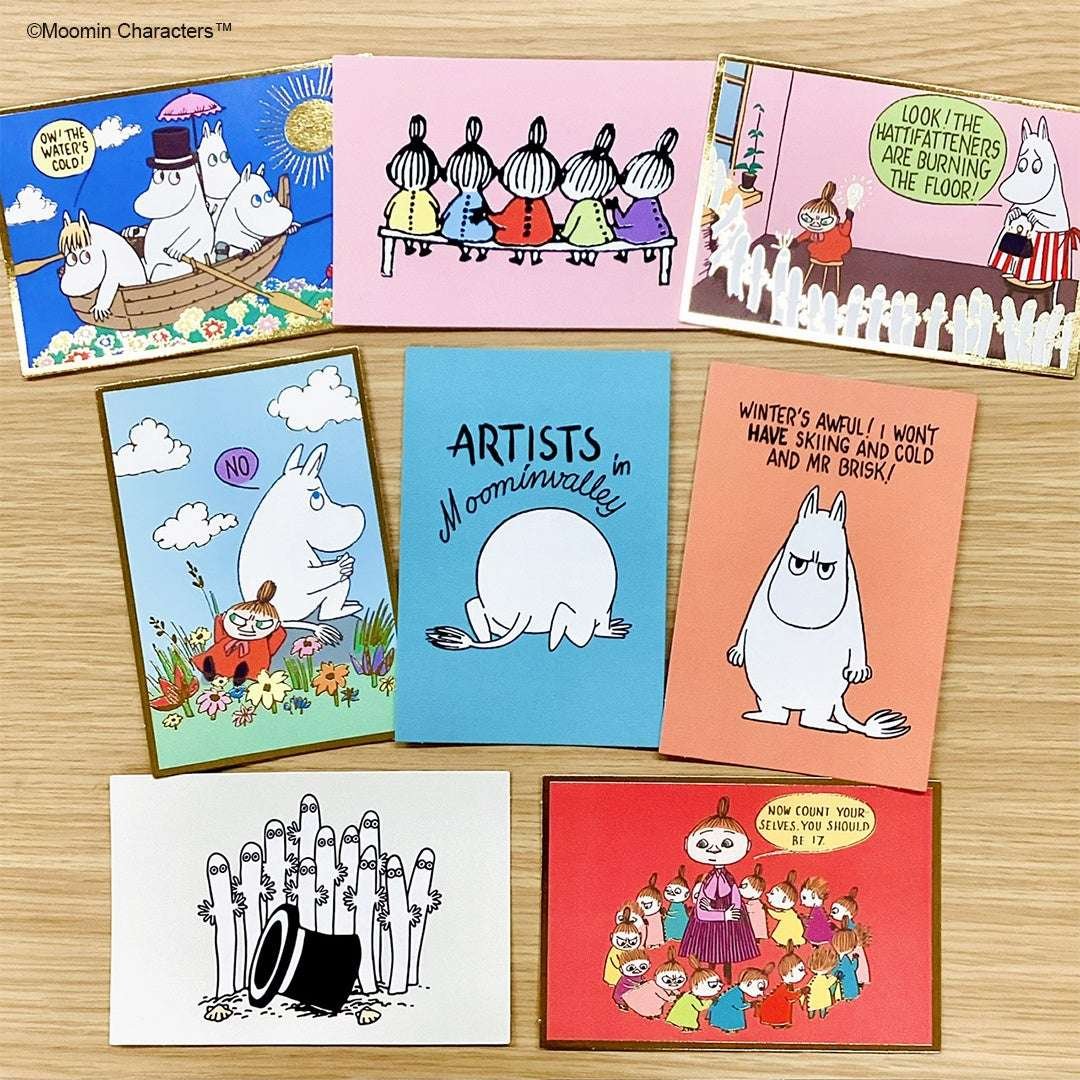 Unique Moomin postcards, including “Angry Face,” are now on sale! A total of 8 carefully selected popular art pieces that are popular with domestic fans.