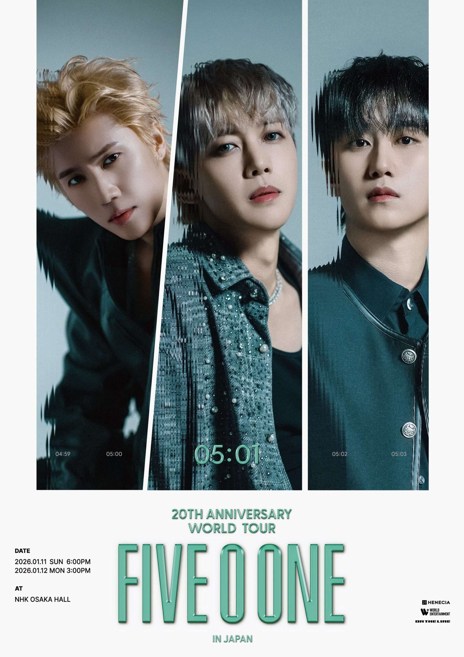To celebrate the 20th anniversary of their debut, the Osaka performance of “2025-26 FIVE O ONE:20th Anniversary World Tour in JAPAN” has been decided!