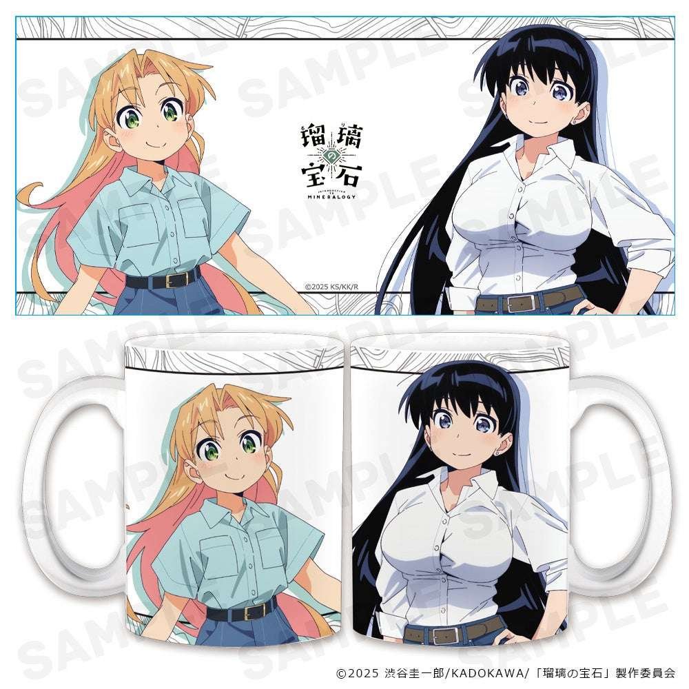 We have started accepting orders for the TV anime “Ruri no Houseki” mug, a set of two holographic can badges, a PuniKore acrylic figure, an acrylic coaster (with stand), and a clear file!