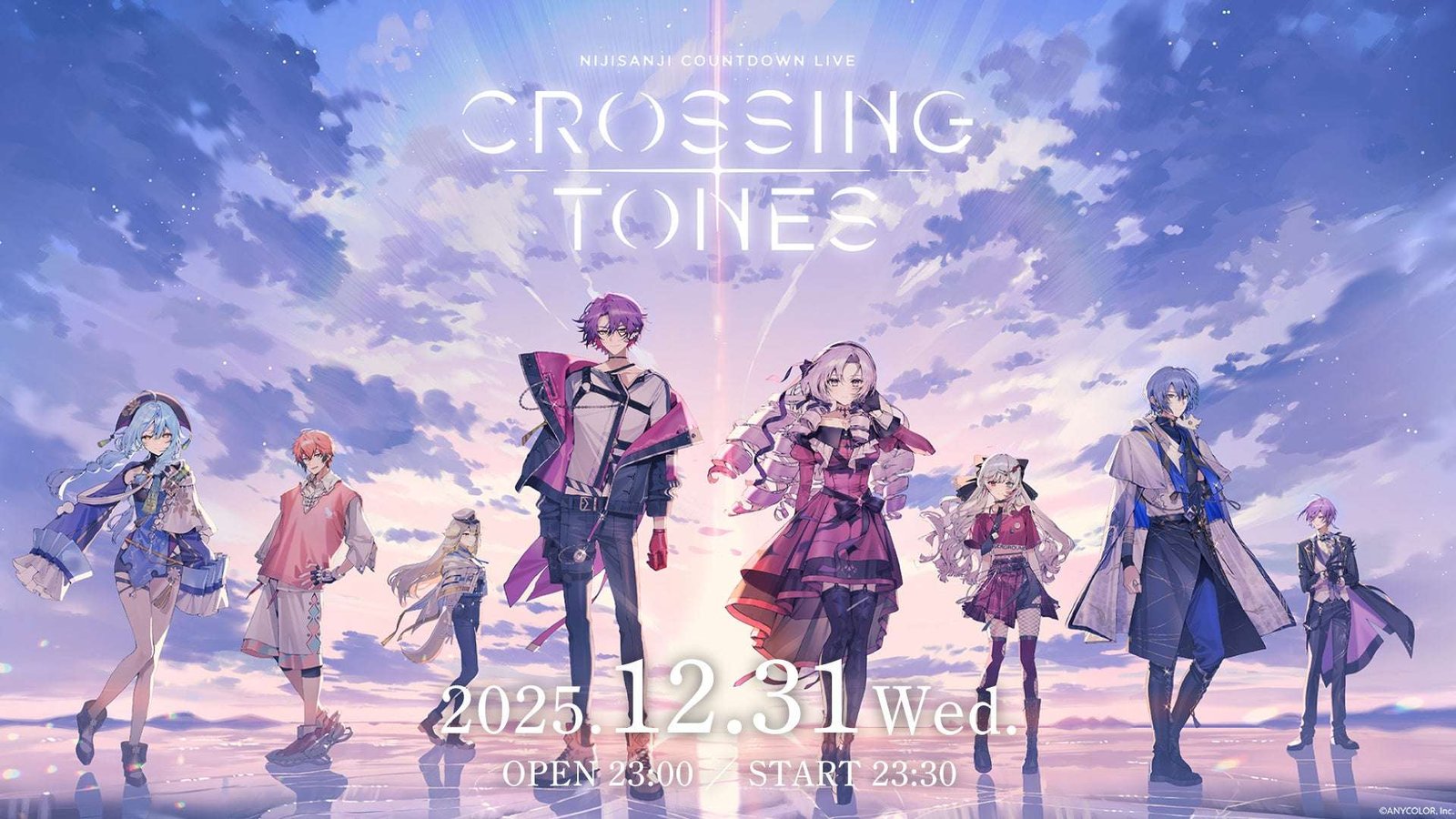 Nijisanji Full-length AR New Year’s Eve countdown live show, 12/31-1/1, exclusively streamed on Niconico Live Broadcasting